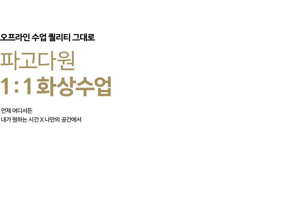 파고다원 1:1화상수업