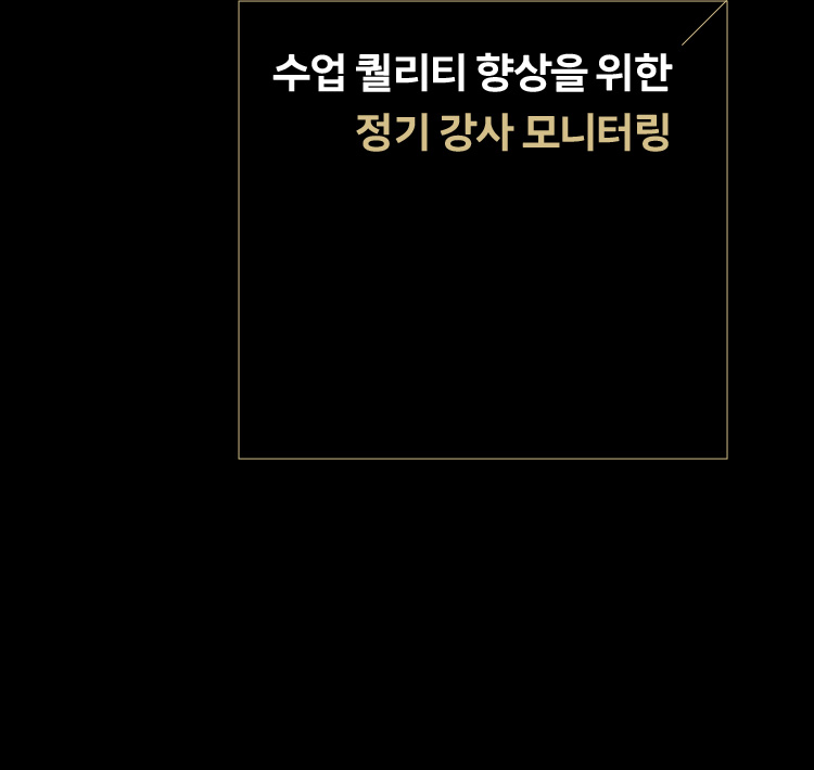 수업 퀄리티 향상을 위한 정기 강사 모니터링